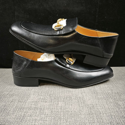 Gucci Jordaan Black Leather Casual Shoes 0079