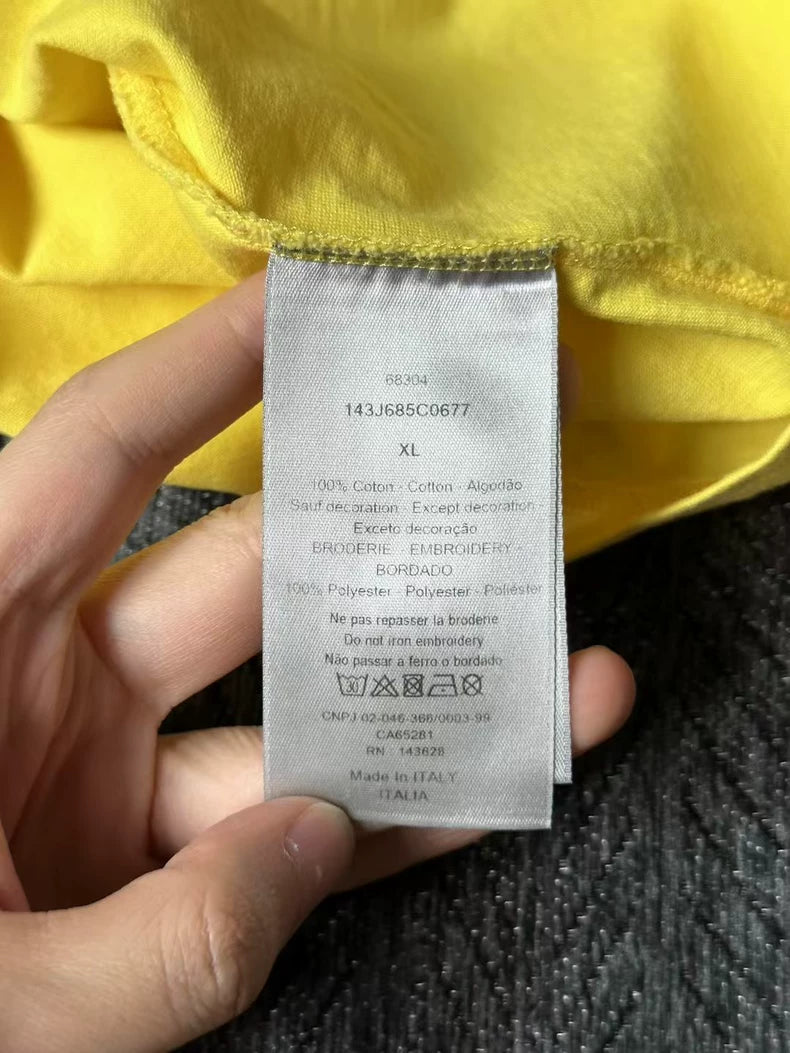Dior x Peter Doig Yellow Short Sleeve T-shirt