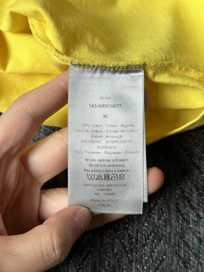 Dior x Peter Doig Yellow Short Sleeve T-shirt