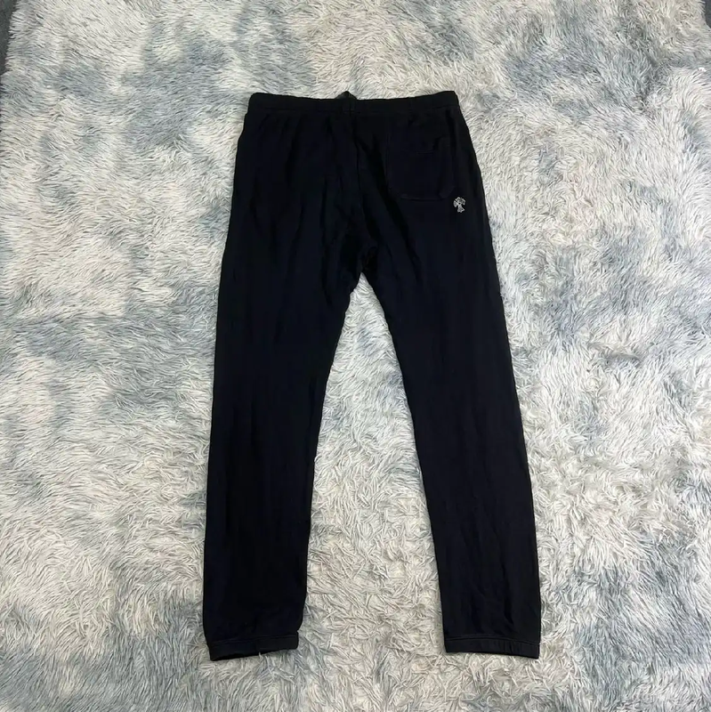 Chrome Hearts Black Cotton Casual Pants for Men 0089