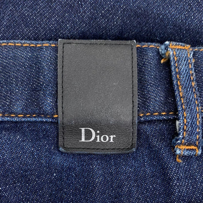 Dior Dark Blue Denim Trousers with Logo