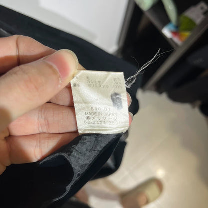 Vintage French Style Black Wool Coat