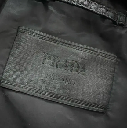Prada Black Long Trench Coat for Men