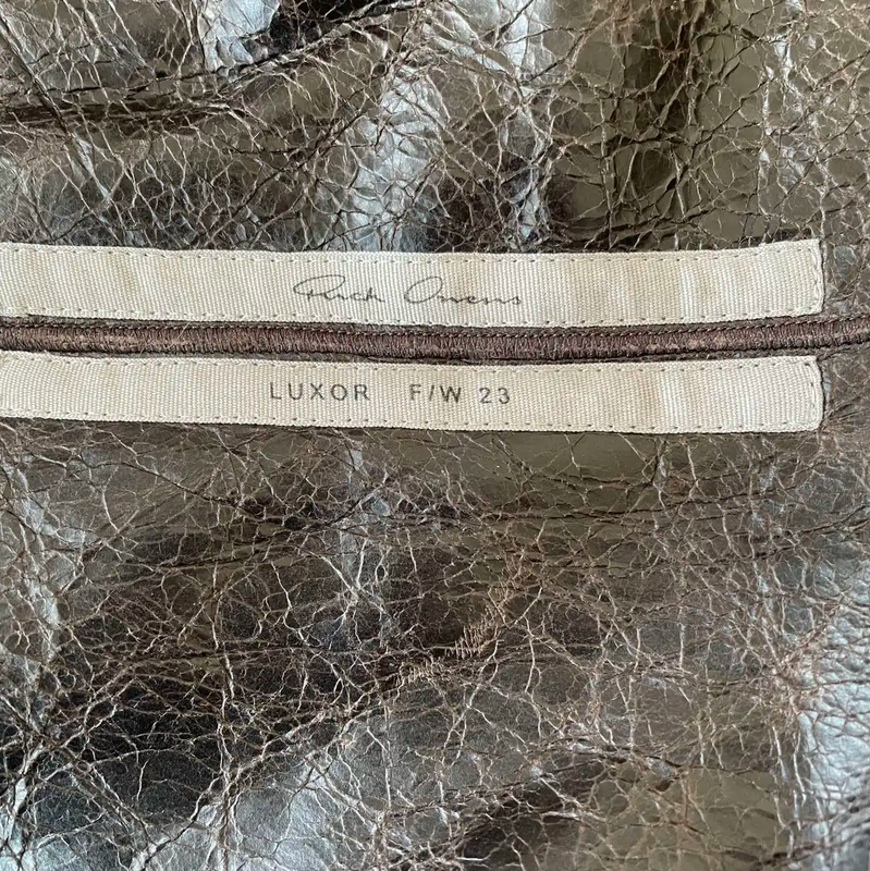 Rick Owens Brown Shearling Zip-Up Jacket 0089