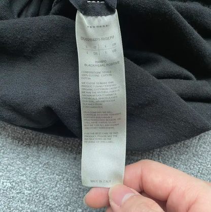 Rick Owens Black Cotton Sweatshirt for Men 0089