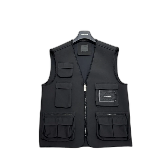 Givenchy Black Wool Gilet Vest-zp
