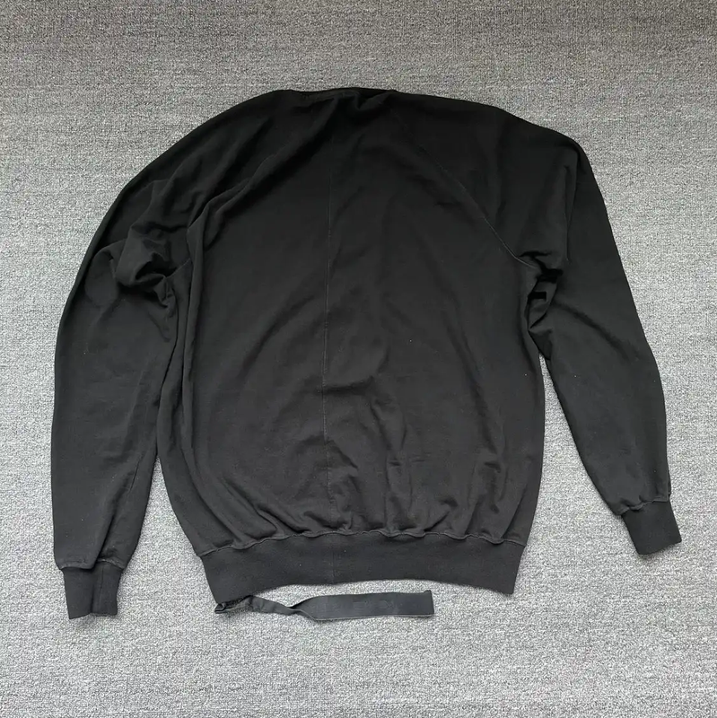 Rick Owens Black Cotton Sweatshirt for Men 0089