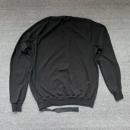 Rick Owens Black Cotton Sweatshirt for Men 0089