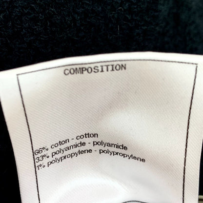 Chanel Black Logo Embroidered Knit Top