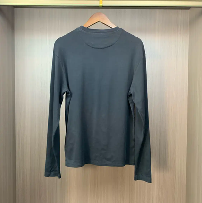 Prada Black Cotton Long Sleeve Tee M Size
