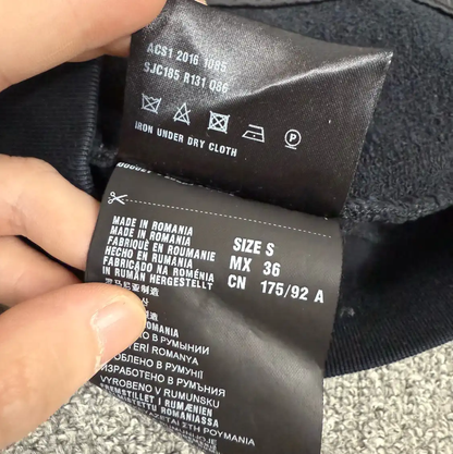 Prada Men's Black Cotton Hoodie