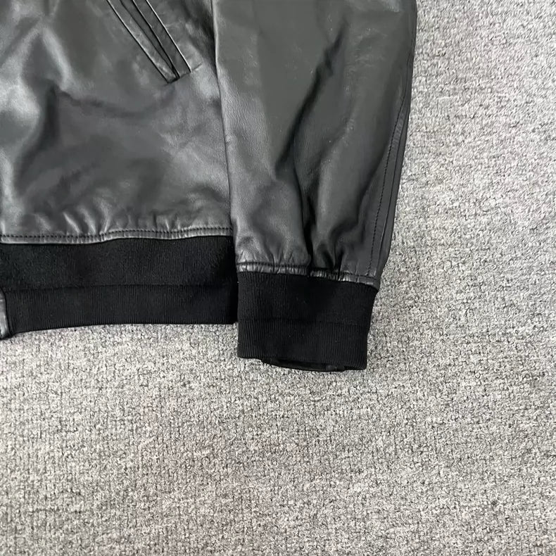 Givenchy Star Embroidered Leather Jacket