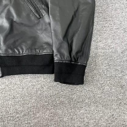 Givenchy Star Embroidered Leather Jacket