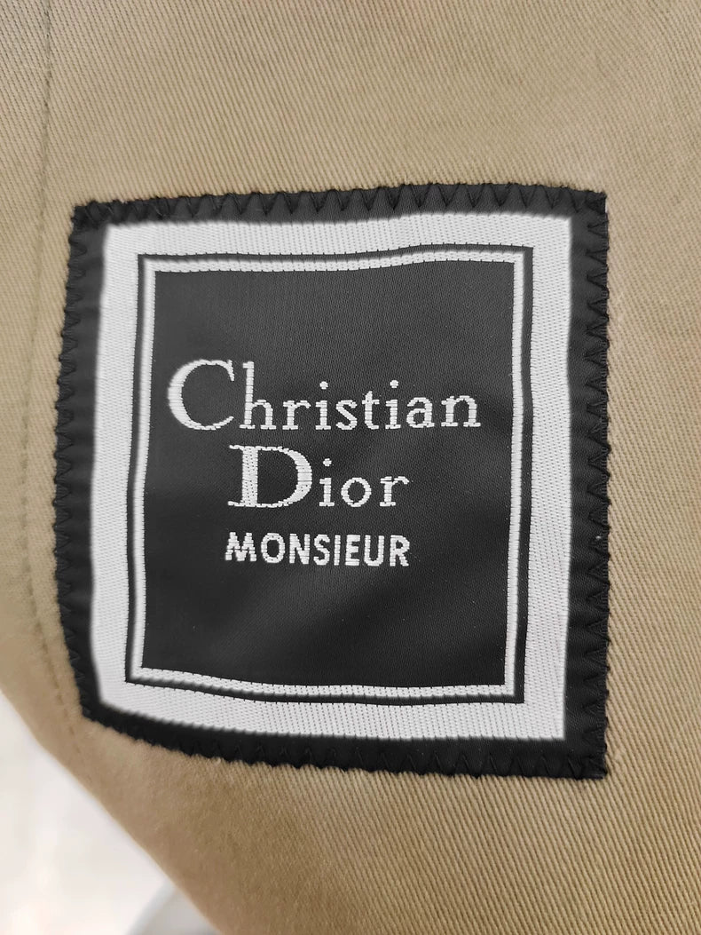 Vintage Dior Long Double-Breasted Trench Coat