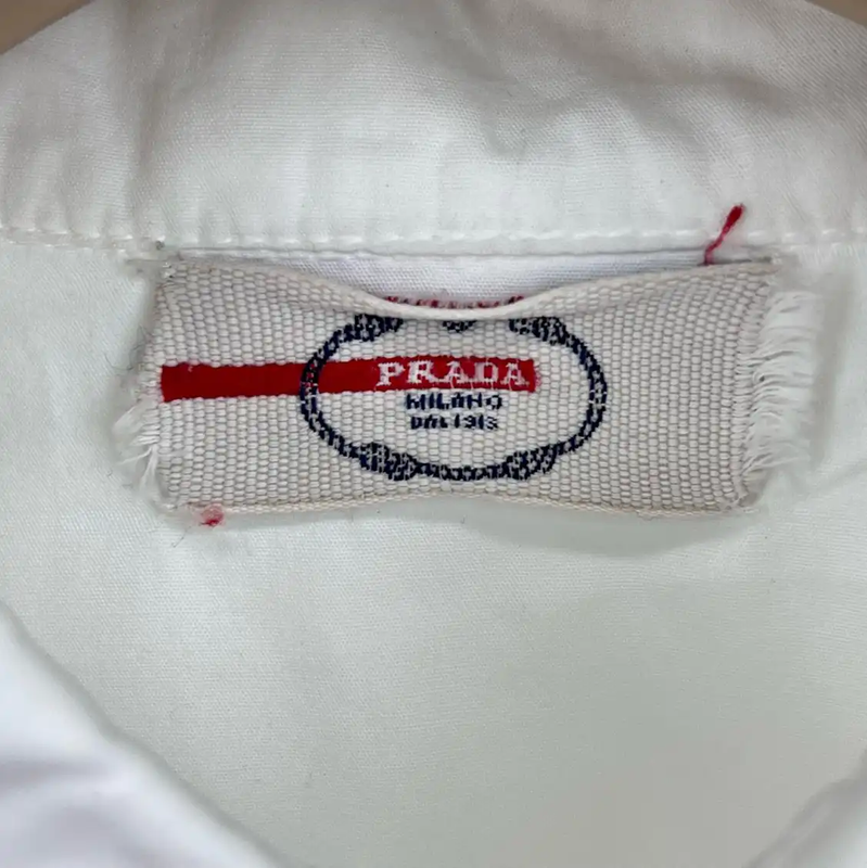 Prada Classic White Button-Up Shirt for Men