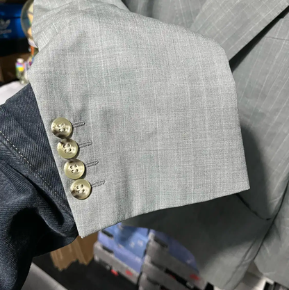 Givenchy Grey Cotton Men's Outerwear Jacket 0089