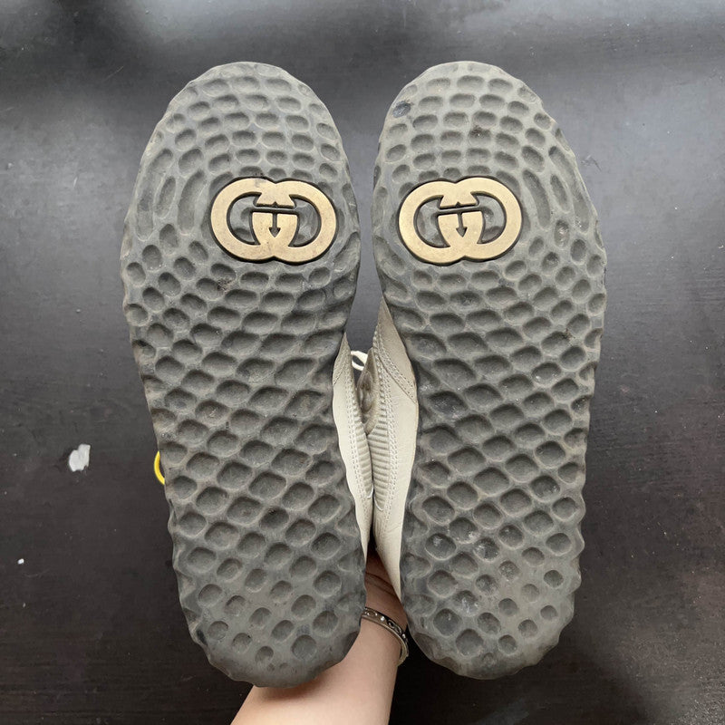 Gucci MAC80 Leather Low-Top Fashion Sneakers 0079