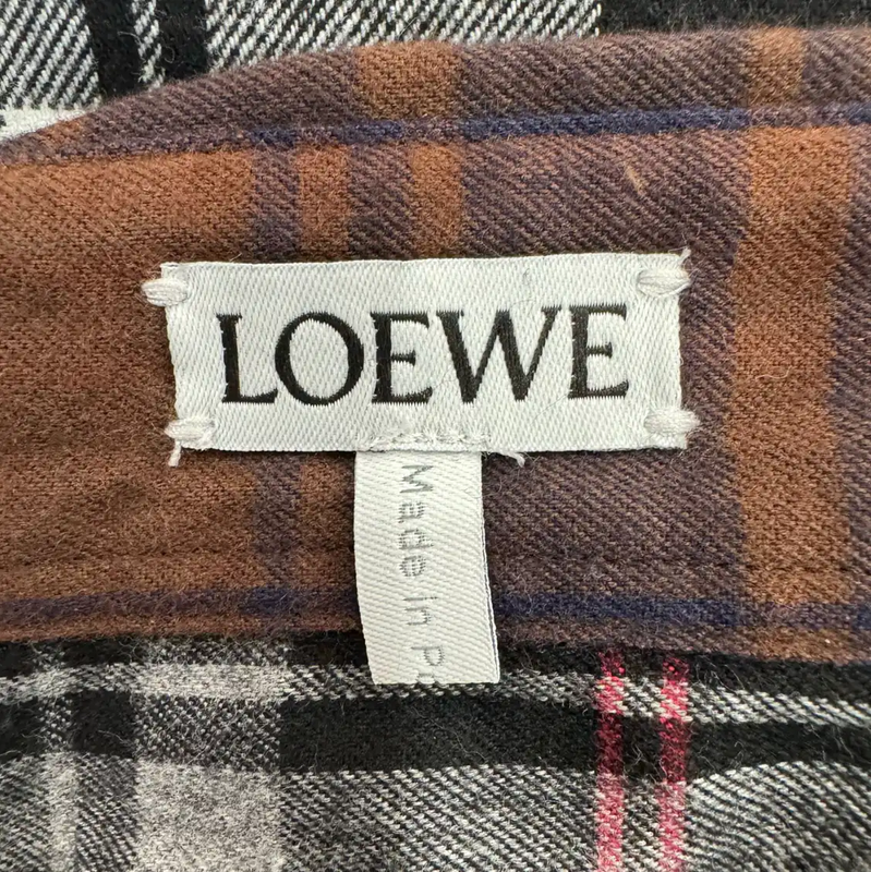 Loewe Gray Cotton Patchwork Shirt 0089