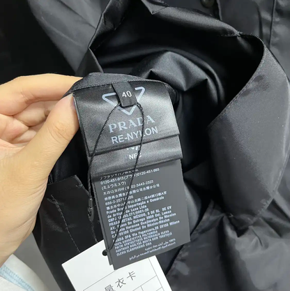 Prada Black Nylon Short Sleeve Shirt
