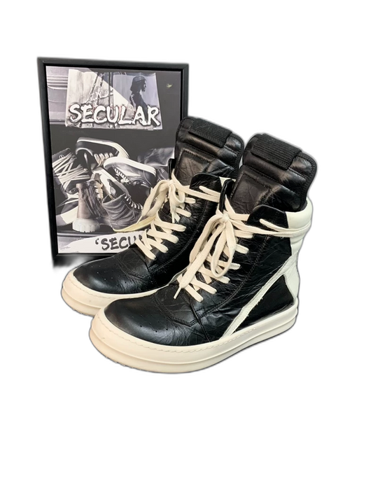 Rick Owens Classic Geobasket High Top Sneakers-yf