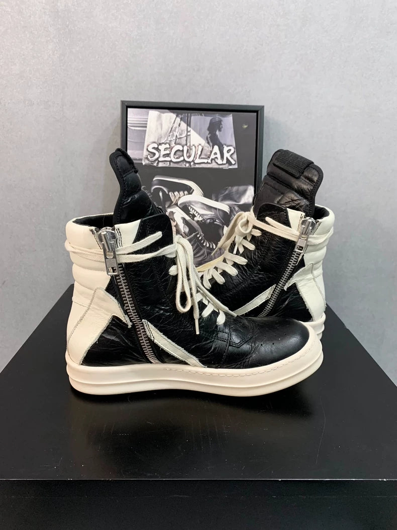 Rick Owens Classic Geobasket High Top Sneakers-yf