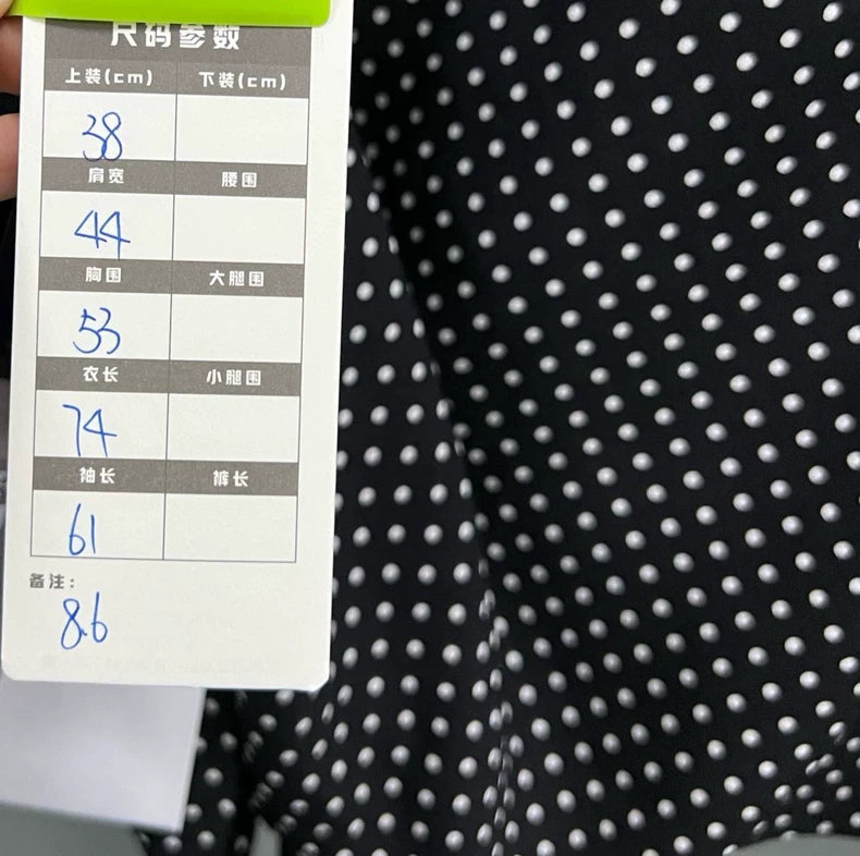 Celine Polka Dot Long Sleeve Shirt-yf