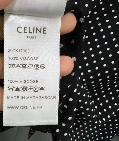Celine Polka Dot Long Sleeve Shirt-yf
