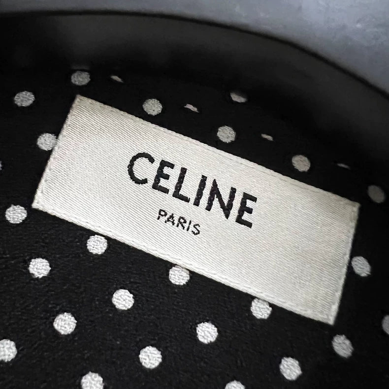 Celine Polka Dot Long Sleeve Shirt-yf