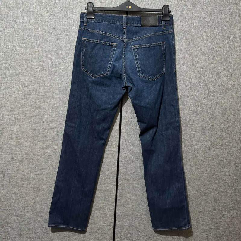 Prada Men's Blue Cotton Logo-Embroidered Casual Pants