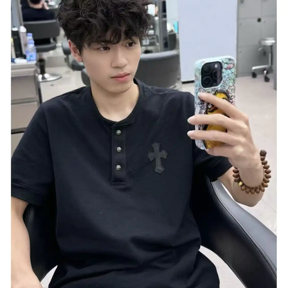 Chrome Hearts Black Cotton Short Sleeve T-Shirt 0089