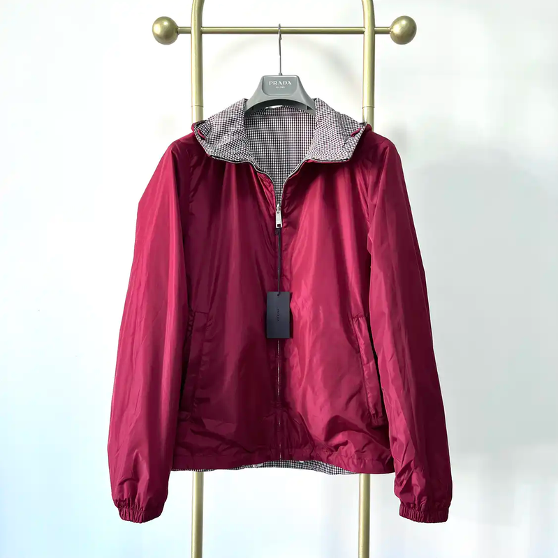 Prada Lightweight Red Polyester Men's Jacket
