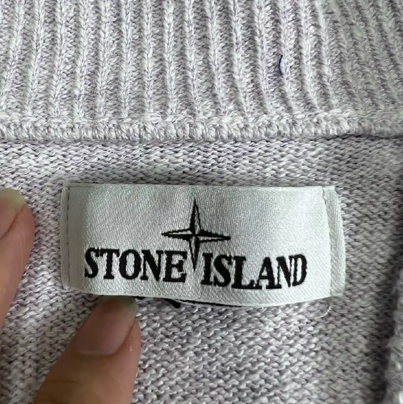 Stone Island Gray Wool Cardigan for Men 0089