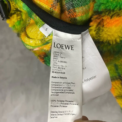 Loewe Men's Bright Colorful Plaid Hoodie 0089