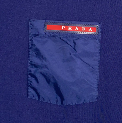 Prada Men's Navy Cotton T-Shirt