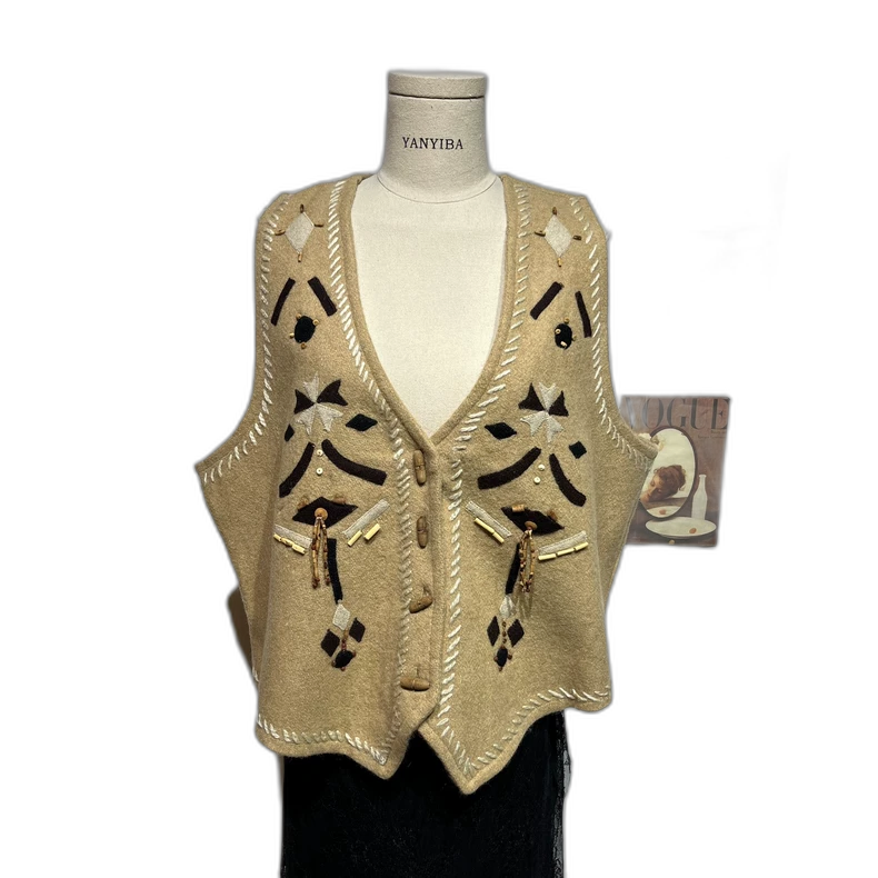 Vintage Stylish Versatile Wool Vest