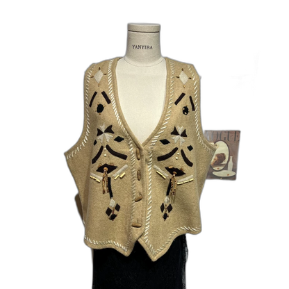 Vintage Stylish Versatile Wool Vest