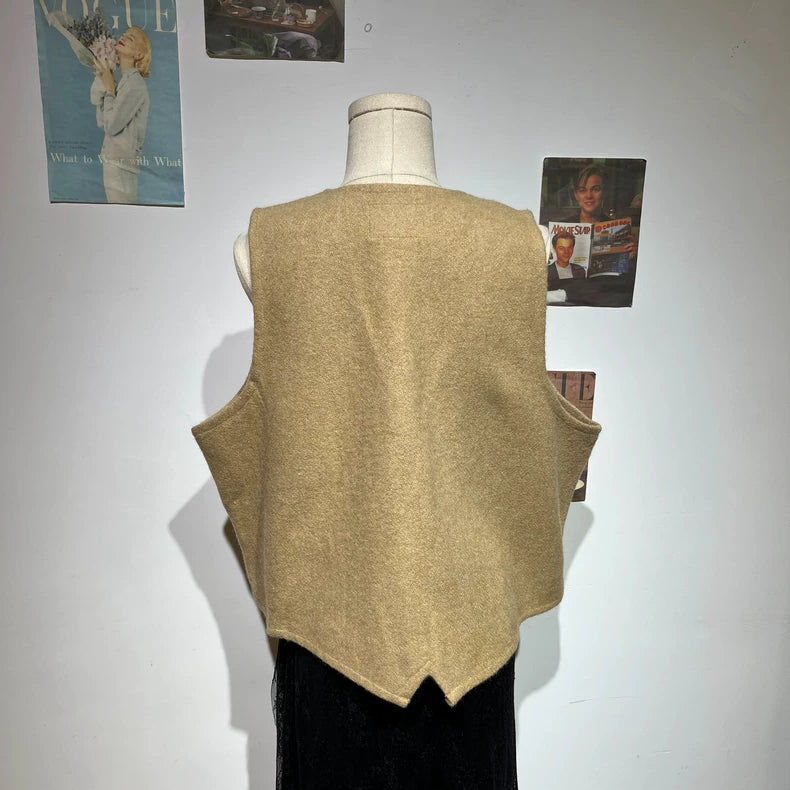 Vintage Stylish Versatile Wool Vest