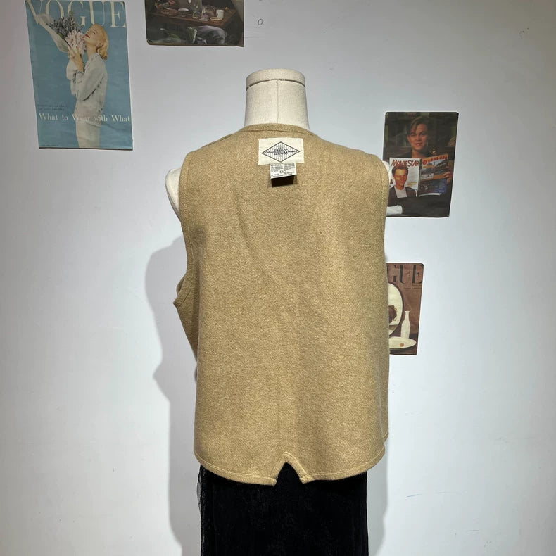 Vintage Stylish Versatile Wool Vest