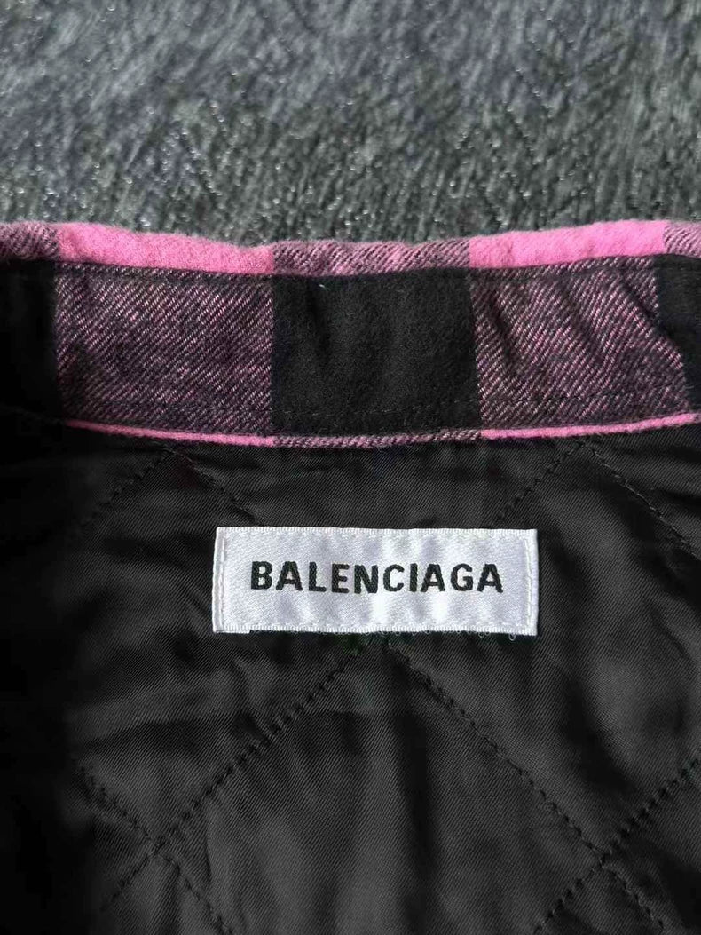 Pink Plaid Long Sleeve Shirt