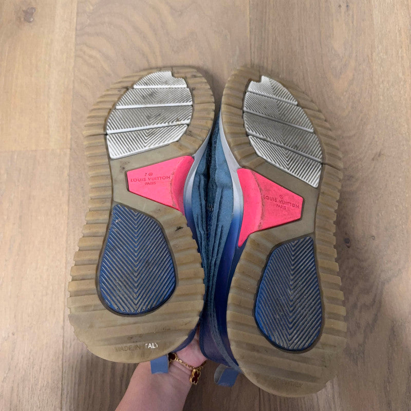 Louis Vuitton V.N.R Blue Knit Lifestyle Sneakers 0079