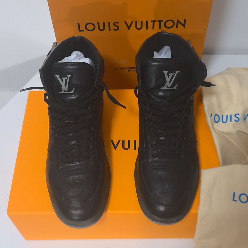 Louis Vuitton Rivoli Black Calfskin Sneakers 0079