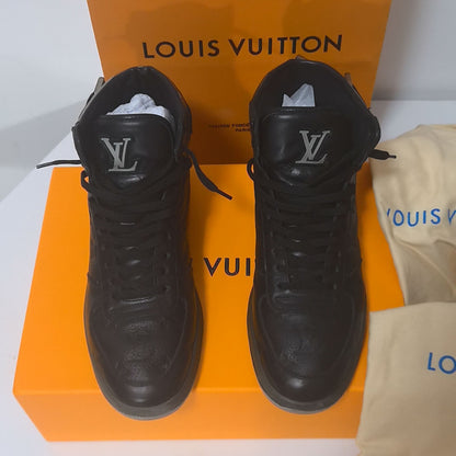 Louis Vuitton Rivoli Black Calfskin Sneakers 0079