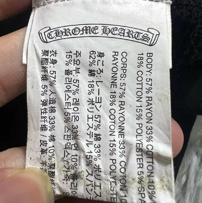 Chrome Hearts Black Cotton Men's Hoodie 0089