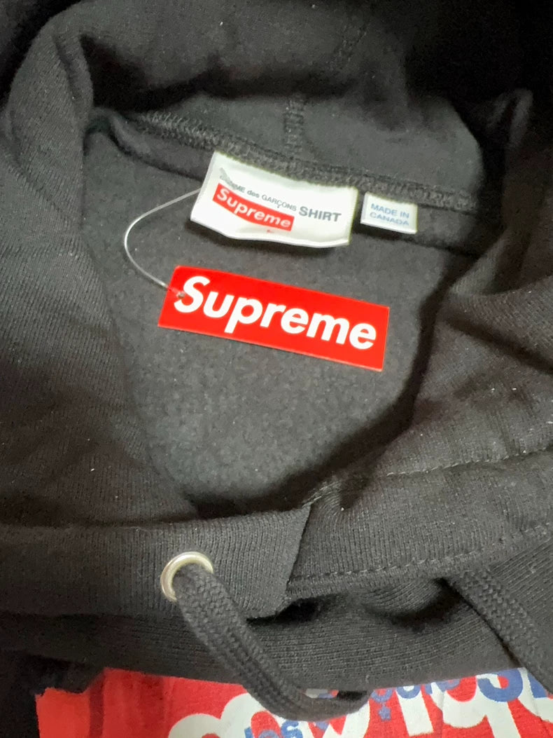 Supreme x CDG Pleated Hoodie