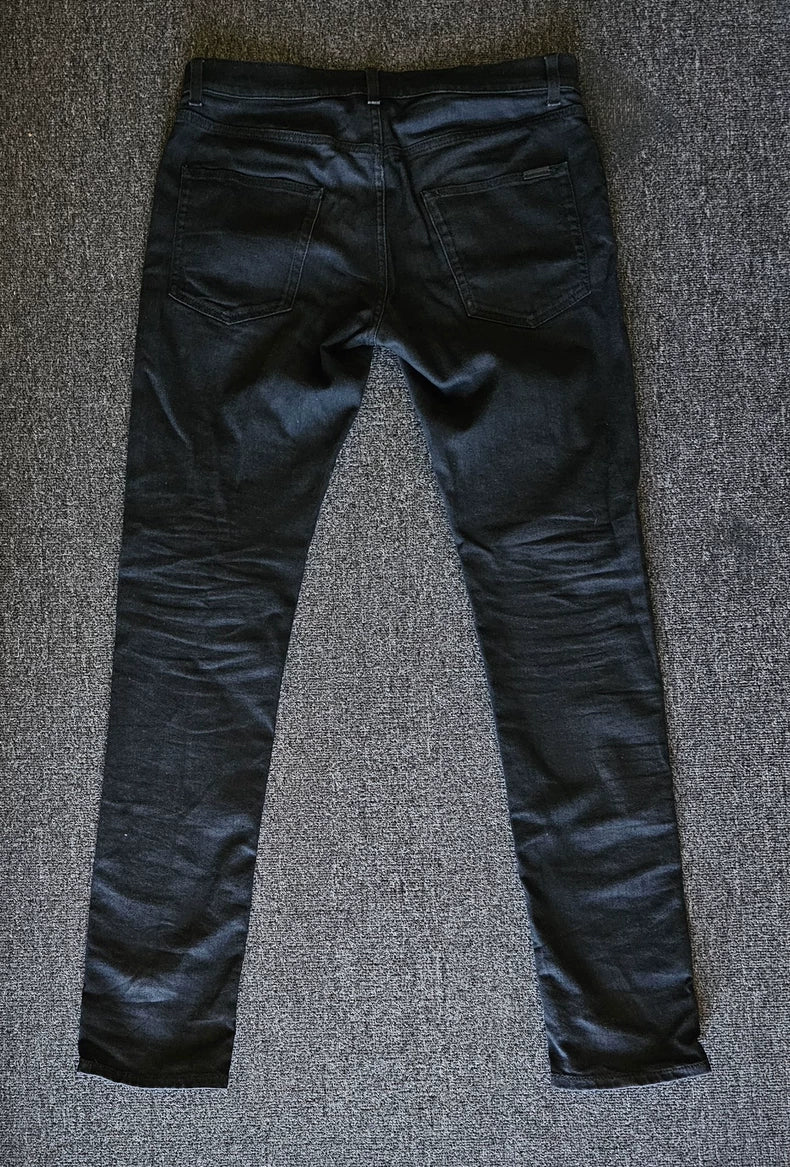 Saint Laurent D02 Slim Fit Black Jeans-yf