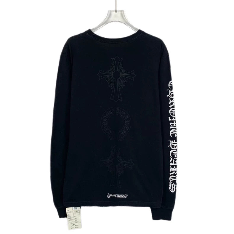 Chrome Hearts Black Logo Long Sleeve Sweatshirt