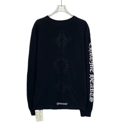Chrome Hearts Black Logo Long Sleeve Sweatshirt