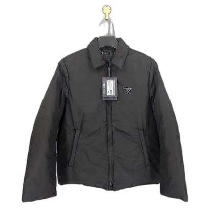 Prada Black Cotton Jacket With Logo