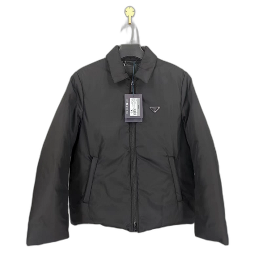 Prada Black Cotton Jacket With Logo