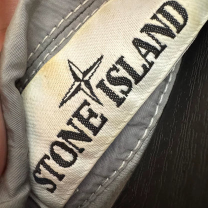 Stone Island Silver Nylon Zip Jacket-yf